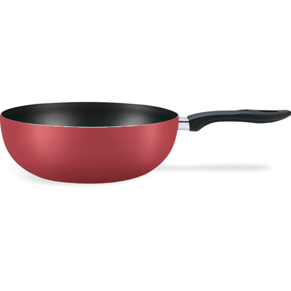 Wok Ø28 Cm - Chilli  Ø 28 X 9 Cm 4 1l Cereja Brinox