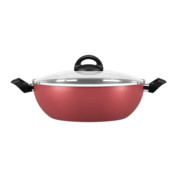 Wok Ø28 Cm Com Tampa E Alças 4 1 L Chilli Ø 28 X 9 Cm 4 1l Ce