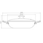 Wok Paris Aluminio Antiaderente 6l Vermelho Com Espumadeira T