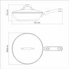 Wok Solar Silicone Aço Inox C/ Tampa De Vidro 3 3 L Tramontina