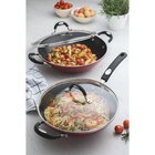 Wok Tramontina Mônaco Alumínio Antiaderente Vermelha