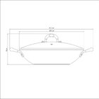 Wok Tramontina Mônaco Alumínio Antiaderente Vermelha