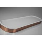 Woman Prateleira De Acrilico Red Gold/branco Zen Ba0124.f02