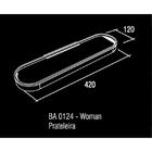 Woman Prateleira De Acrilico Red Gold/branco Zen Ba0124.f02