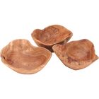 Wood Centro Mesa 10x23x23cm Madeira Natural