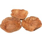 Wood Centro Mesa 14x44x40cm Madeira Natural