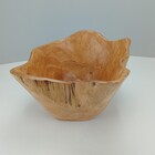 Wood Centro Mesa Decorativo Enfeite 17x37x32cm Madeira Natural