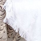 Xale Branco Para Sofá Manta 2,30m X 1,50m Jacquard Retangular