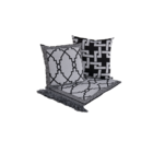 Xale Grécia Preto Valle Enxovais 5 Peças