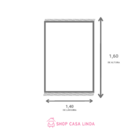 Xale Manta Decorativo Para Sofá 2 Lugares Estampa Roma Bege