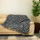 Xale Manta Grande Para Sofá 3 Lugares Decorativo Estampa Agra