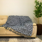 Xale Manta Grande Para Sofá 3 Lugares Decorativo Estampa Canc