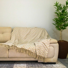 Xale Manta Grande Para Sofá 3 Lugares Decorativo Estampa Pari