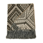 Xale Manta Sofá Jacquard 1,60mx 1,40m Agra Marrom Premium