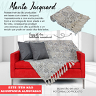 Xale Manta Sofá Jacquard Protege Cashmiere23 Cinza2,00x1,40