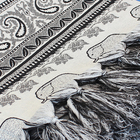 Xale Manta Sofá Jacquard Protege India6 Preto 1,80mx1,40