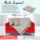 Xale Para Sofá Premium Luxo Moderna Flor4 Bege 1,80mx1,40