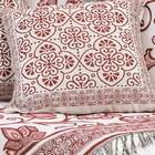 Xale Sofá Jacquard Rústico Corinto 5 Peças Vinho