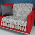 Xale Sofá Premium Luxo Moderna Cashmiere23 Cinza2,00x1,40