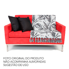 Xale Sofá Premium Luxo Moderna Tropical10 Black Pre1,80x1,40