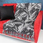 Xale Sofá Premium Luxo Moderna Tropical21s Black Pr1,80x1,40