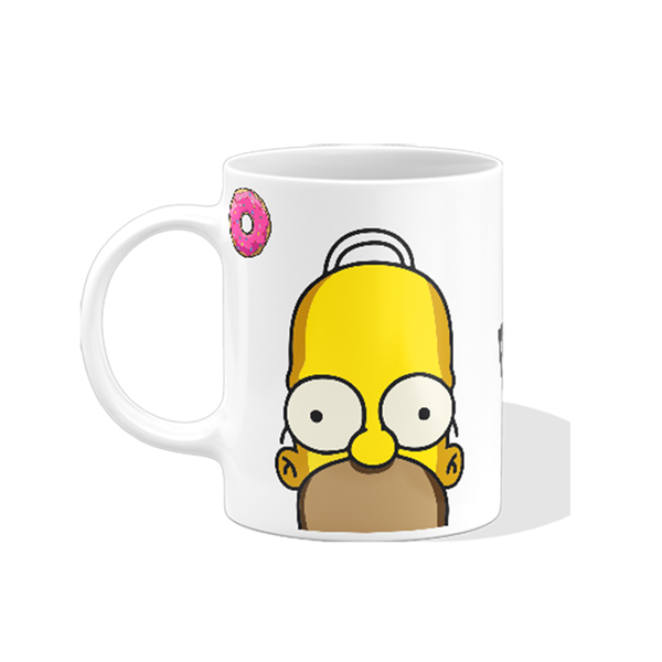 Xícara Branca Homer Simpson Os Simpsons Pronta-entrega Aaa