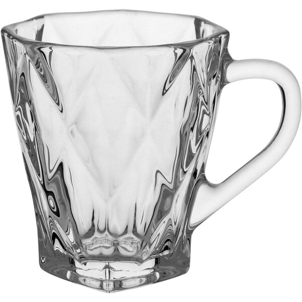 Xícara Café 9x8x8cm 170ml Vidro Transparente 6 Peças