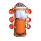 Xicara Café Gourmet Laranja, Suporte, Coador, 6 Canecas, Bule