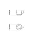 Xícara Café Tramontina Paola Hs Em Porcelana 100 Ml