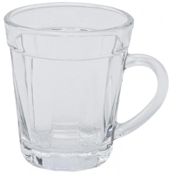 Xicara Caneca De Vidro Borossilicato Modelo Americano 260ml