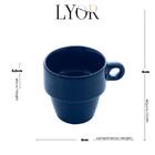 Xícara Cerâmica Para Café 90ml Azul Lyor