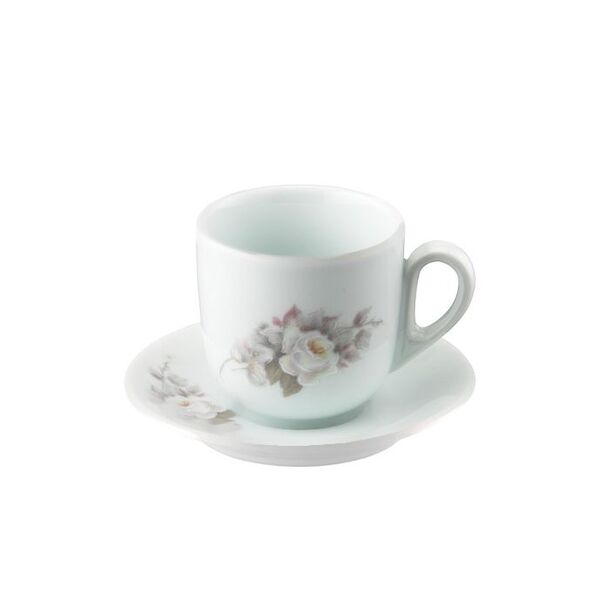 Xícara Chá Pires 25 Linha Pampa Eterna Porcelana Schmidt