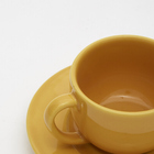 Xícara com pires cerâmica amarela mônaco 160ml Porto Brasil