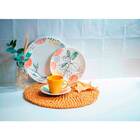 Xicara com Pires em Cerâmica para Café Chá Louça Botanical Co