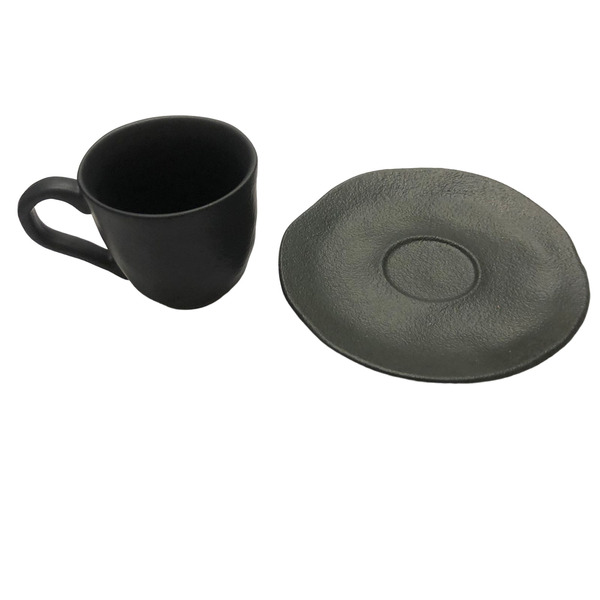 Xícara De Café Com Pires Orgânico Carbon 120ml Porto Brasil