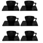 Xicara De Café Com Pires Quartier Black 75 Ml - Oxford