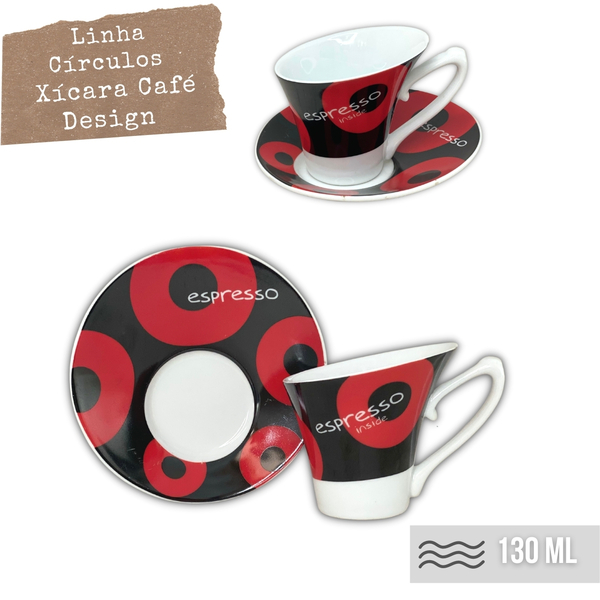 Xícara De Café Expresso Chá Leite 130 Ml Extra Fina Com Pires