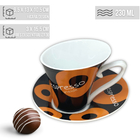 Xícara De Café Expresso Chá Leite 230 Ml Extra Fina Com Pires