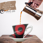 Xícara De Café Expresso Chá Leite 230 Ml Extra Fina Com Pires