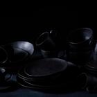 Xícara De Café Matte Preta