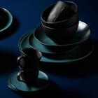 Xícara De Café Petroleum Azul E Preta