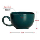 Xícara De Chá 200ml Com Pires Beija-flor Em Cerâmica Faiança