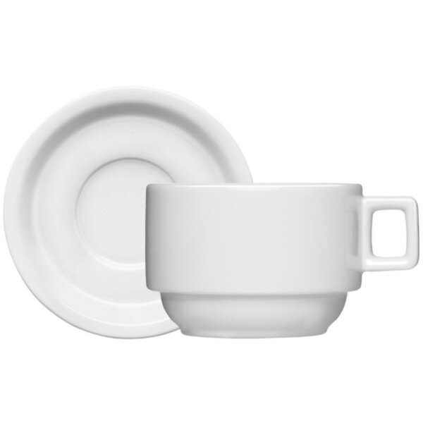 Xícara De Chá Com Pires 100ml Bar Hotel Germer Em Porcelana B