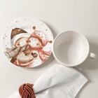 Xícara De Chá Com Pires De Cerâmica Natalino Celebrações De N