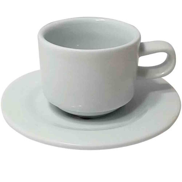 Xícara De Chá Com Pires Perla Branco Yoi
