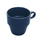 Xícara De Chá De Cerâmica Empilhável Marinho 210ml- Lyor