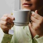 Xícara De Chá Empilhável 200 Ml Porcelana Branca Bar E Hotel