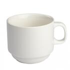 Xícara De Chá Empilhável 200 Ml Porcelana Branca Bar E Hotel