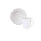 Xícara E Pires De Café Grid Porcelana Decorada 70 Ml Tramonti