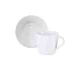 Xícara E Pires De Chá Em Porcelana Decorada 185 Ml Grid Tramo